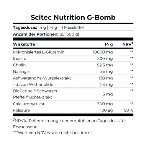 Scitec G-Bomb 2.0 - 500g
