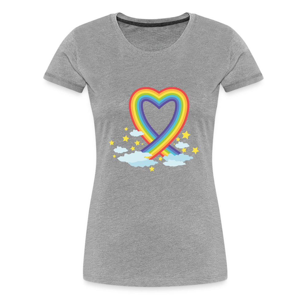 Frauen Premium T-Shirt - Grau meliert