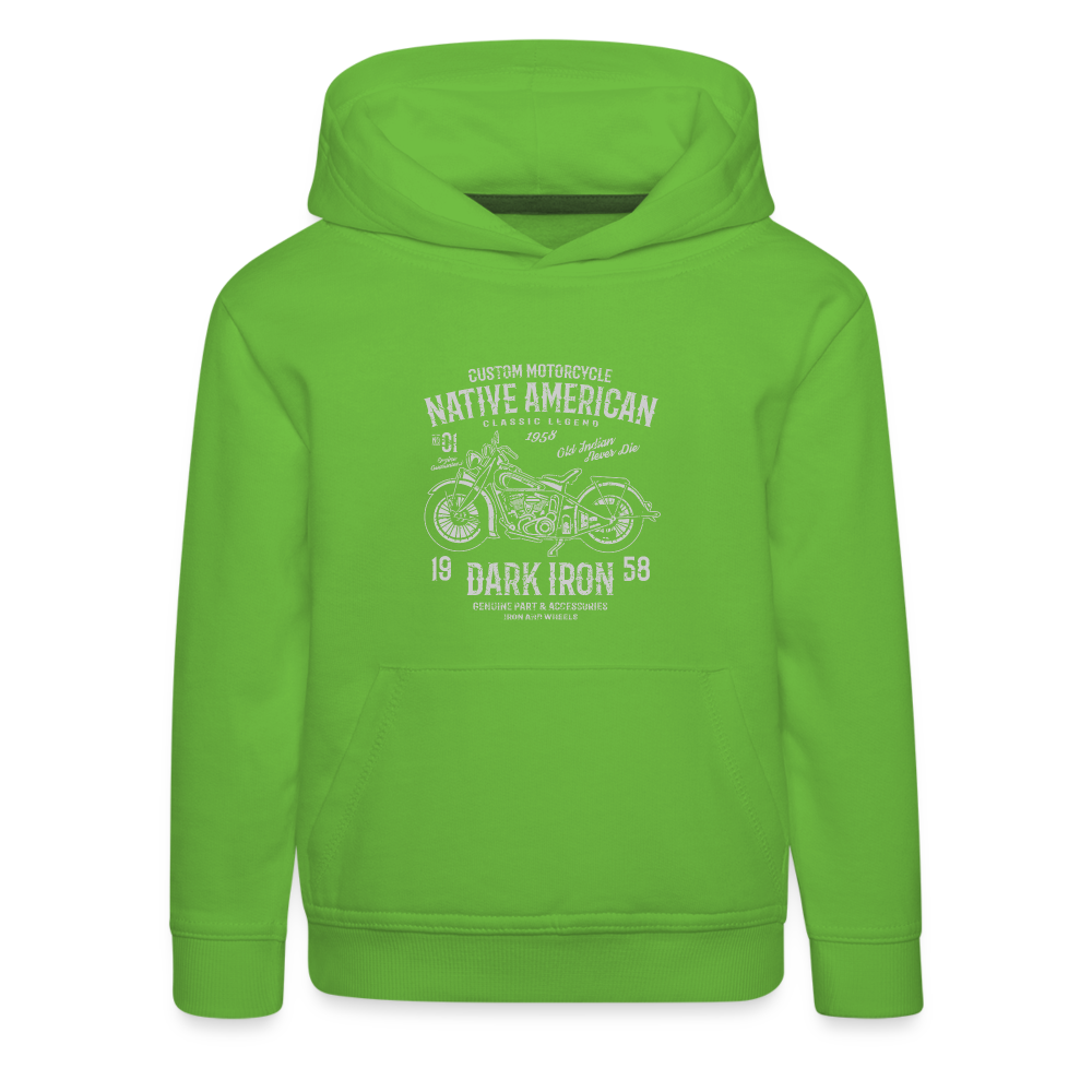 Kinder Premium Hoodie - Hellgrün
