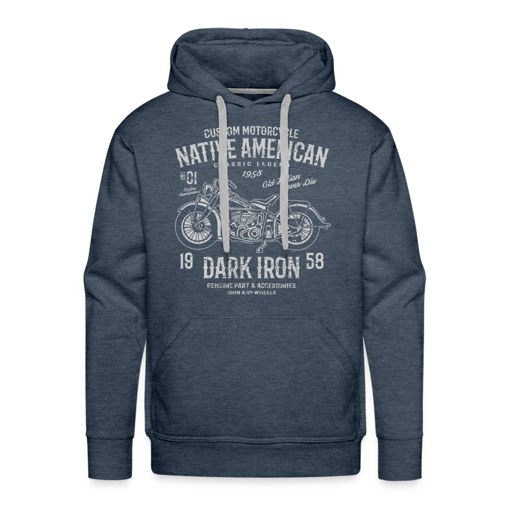 Männer Premium Hoodie - Jeansblau