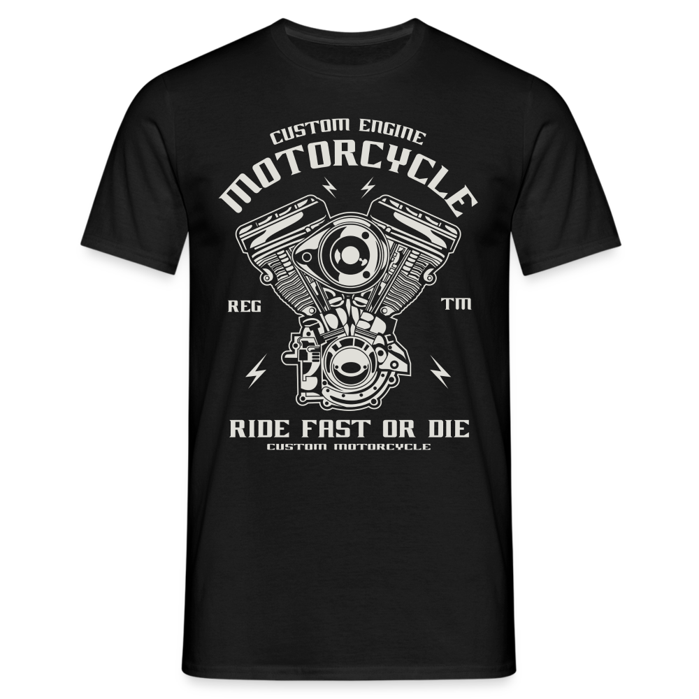 Männer T-Shirt - Schwarz