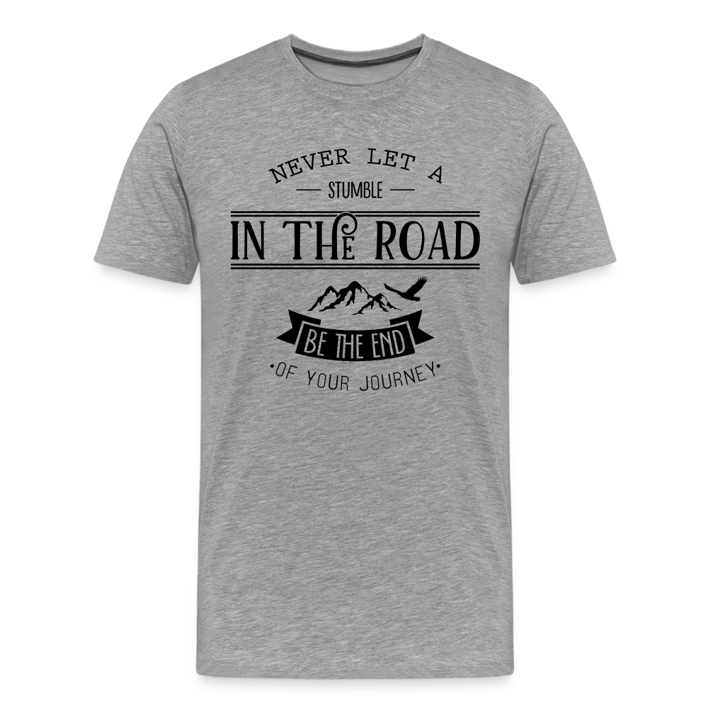 Männer Premium T-Shirt - Grau meliert