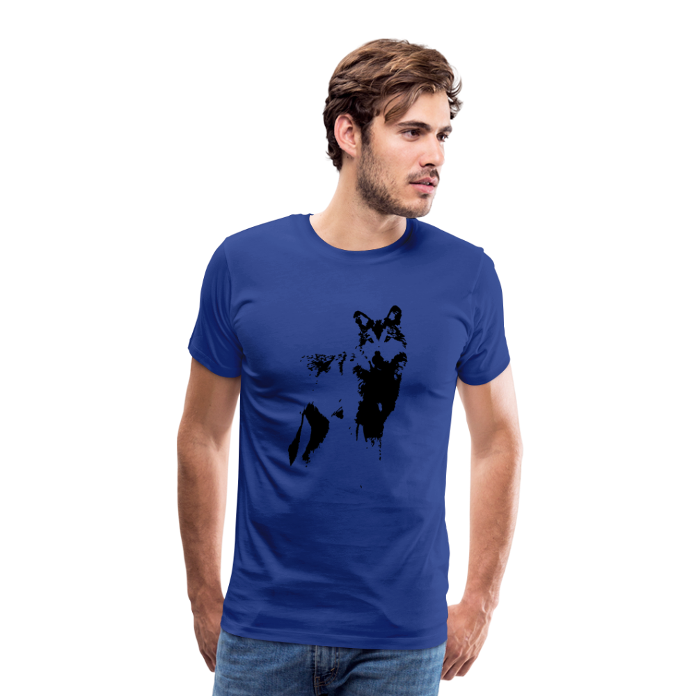 Männer Premium T-Shirt mit Wolf - Königsblau