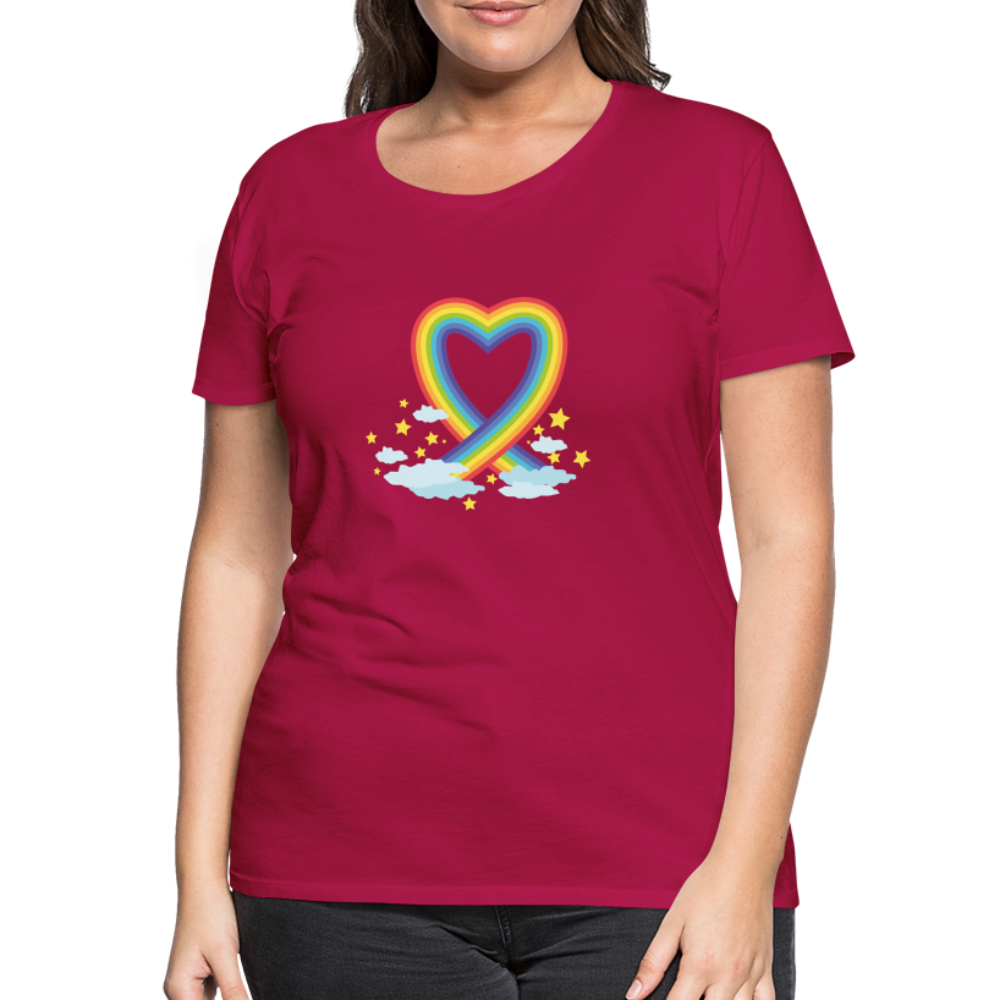 Frauen Premium T-Shirt - dunkles Pink