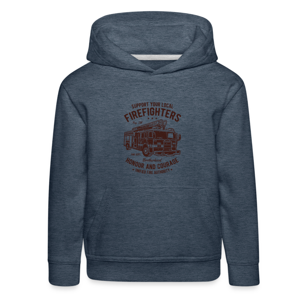 Kinder Premium Hoodie - Jeansblau