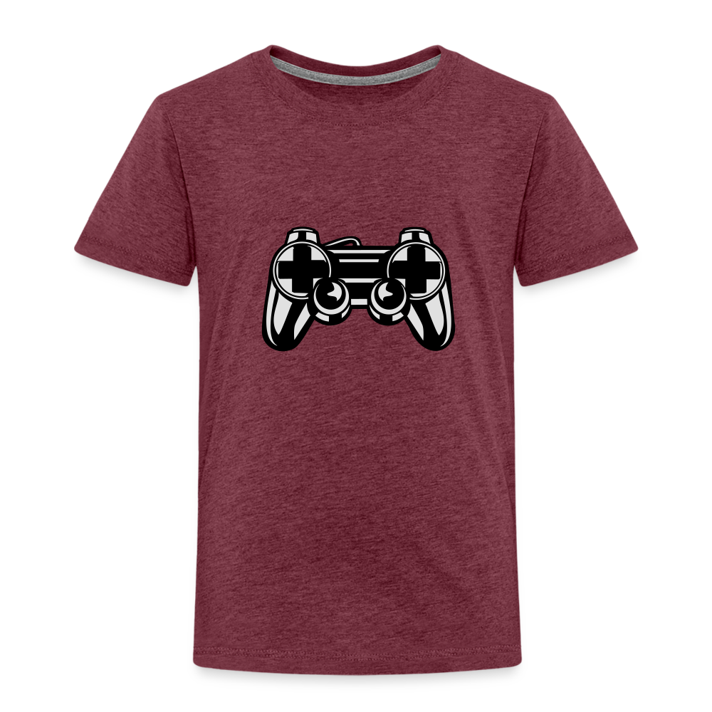 Kinder Premium T-Shirt - Bordeauxrot meliert