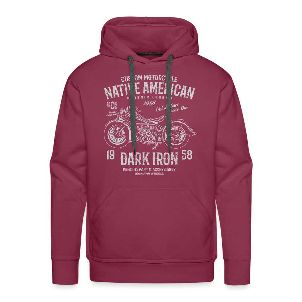 Männer Premium Hoodie - Bordeaux