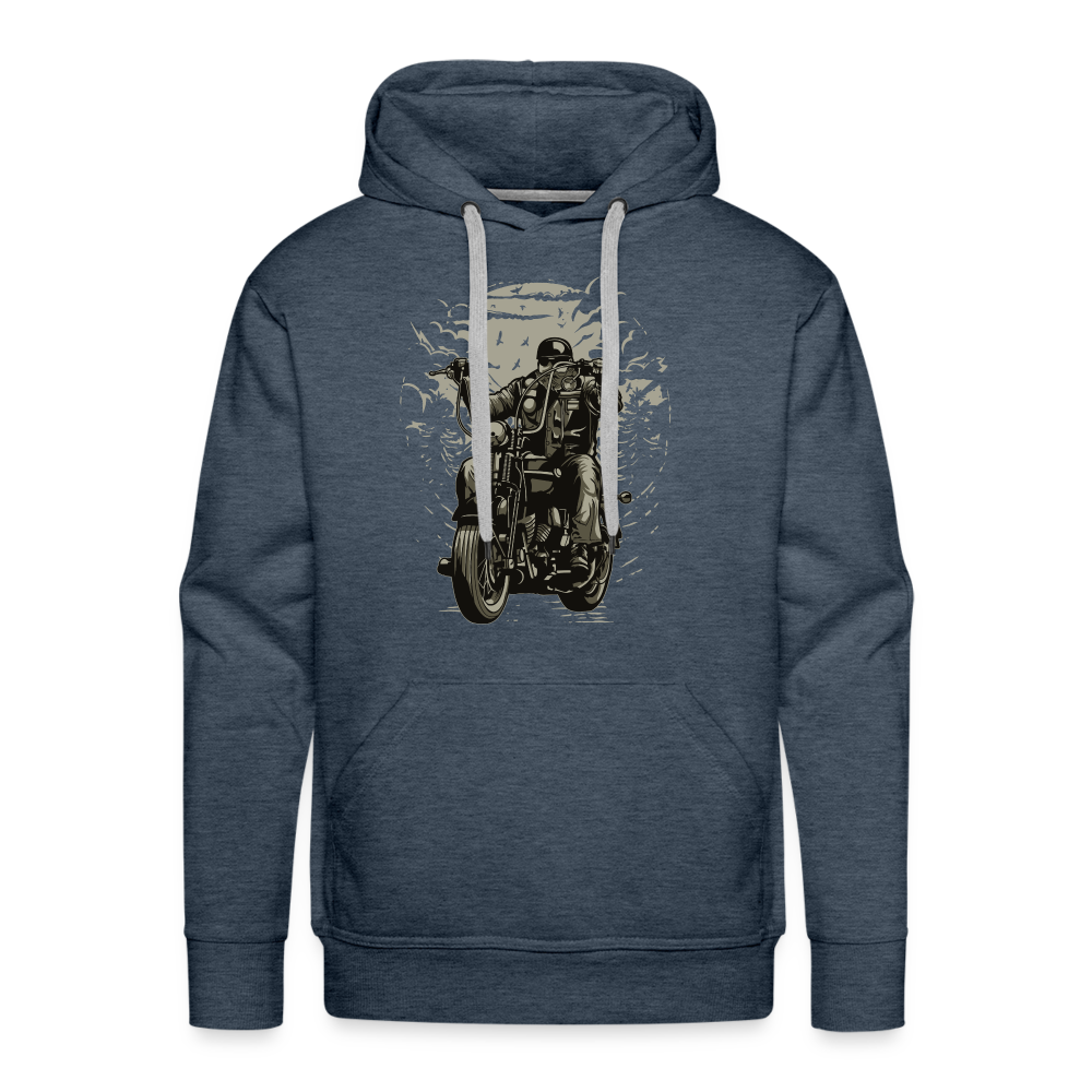 Männer Premium Hoodie - Jeansblau