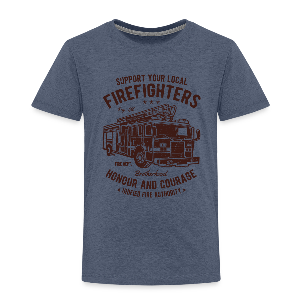 Kinder Premium T-Shirt - Blau meliert