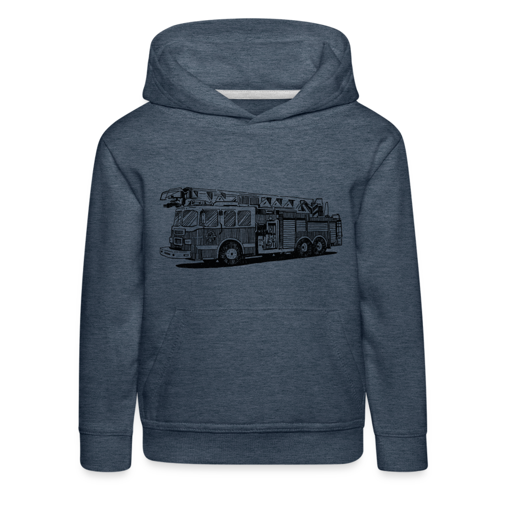 Kinder Premium Hoodie - Jeansblau