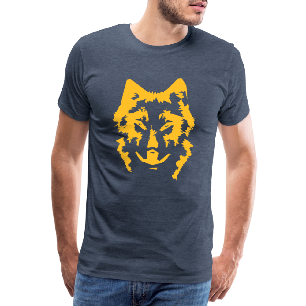 Männer Premium T-Shirt - Blau meliert