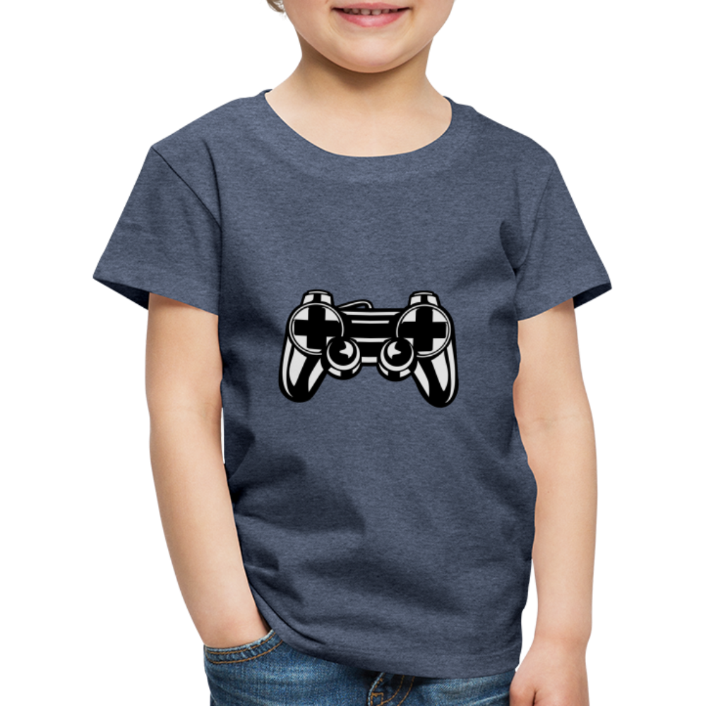 Kinder Premium T-Shirt - Blau meliert
