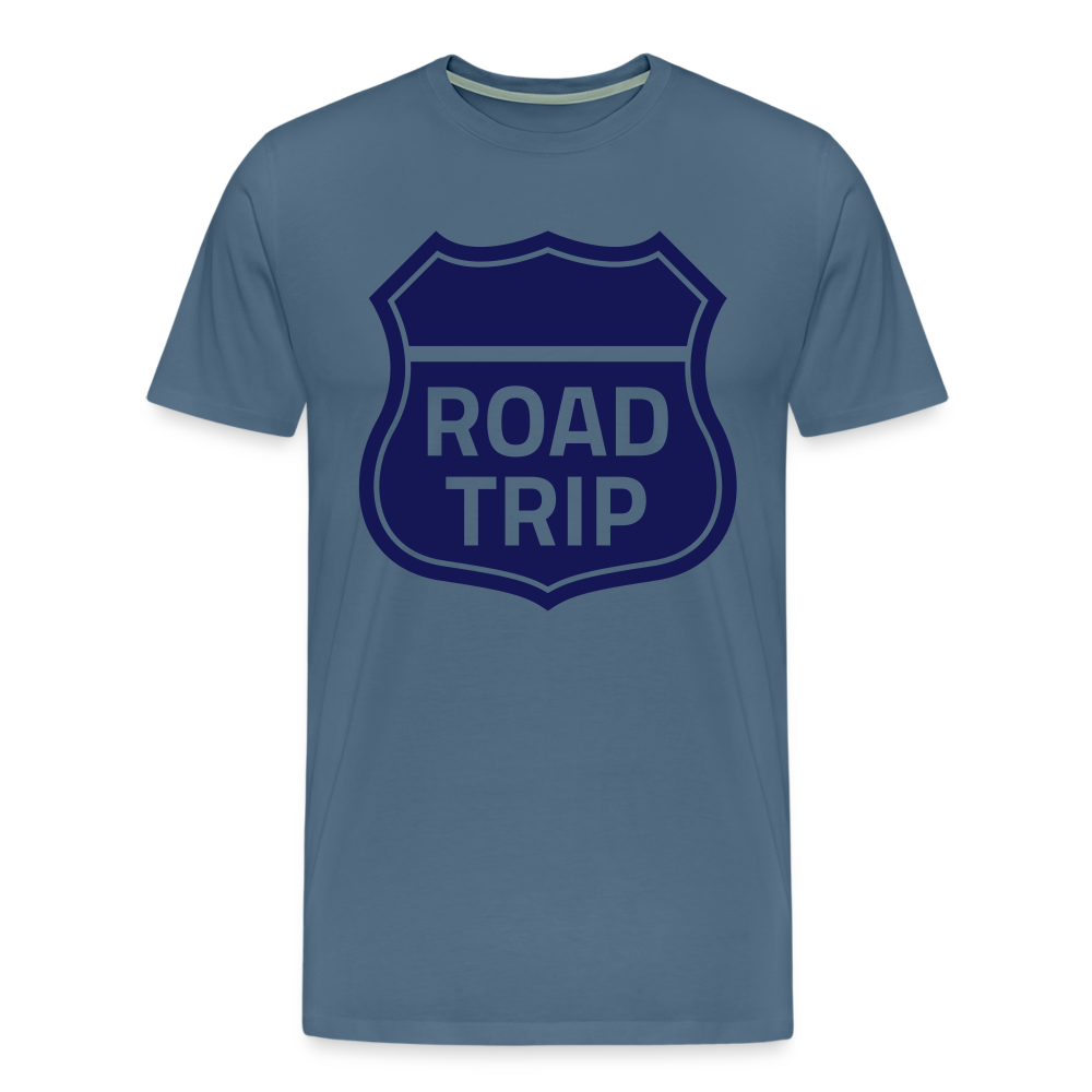 Männer Premium T-Shirt - Blaugrau