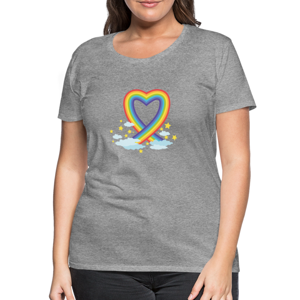 Frauen Premium T-Shirt - Grau meliert
