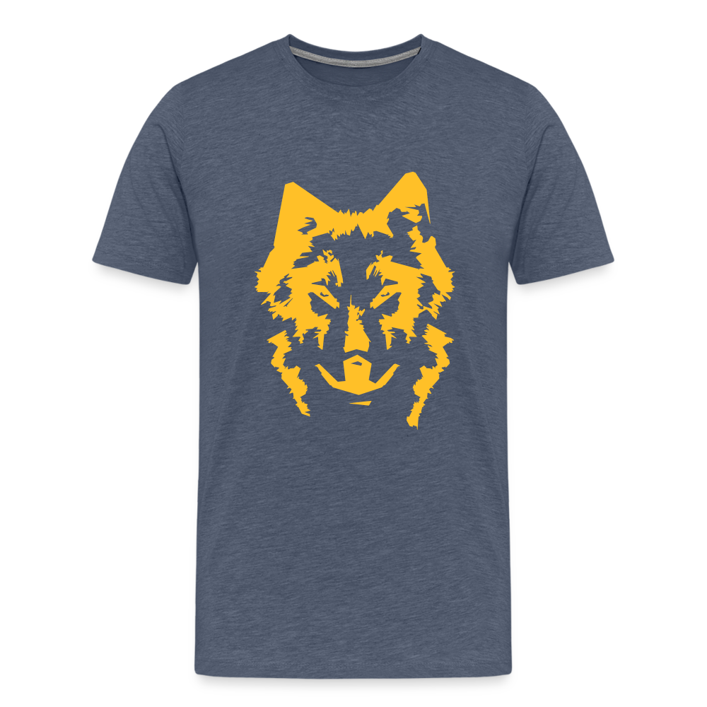 Männer Premium T-Shirt - Blau meliert