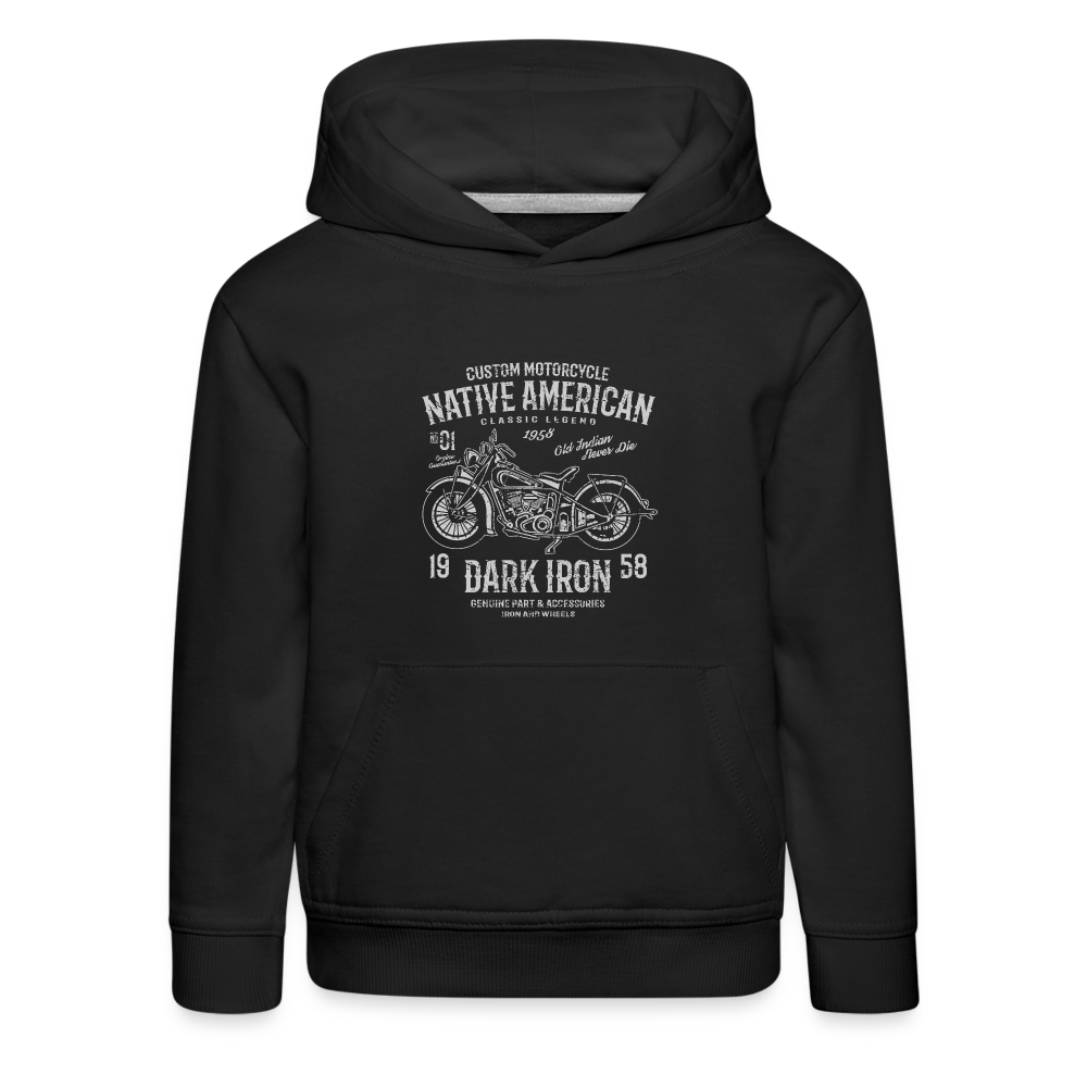 Kinder Premium Hoodie - Schwarz