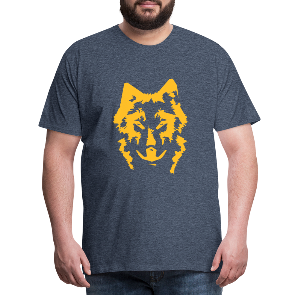 Männer Premium T-Shirt - Blau meliert