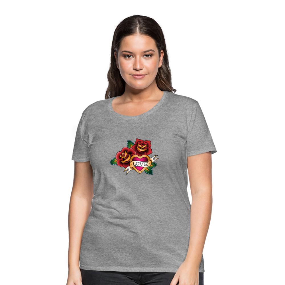 Frauen Premium T-Shirt - Grau meliert