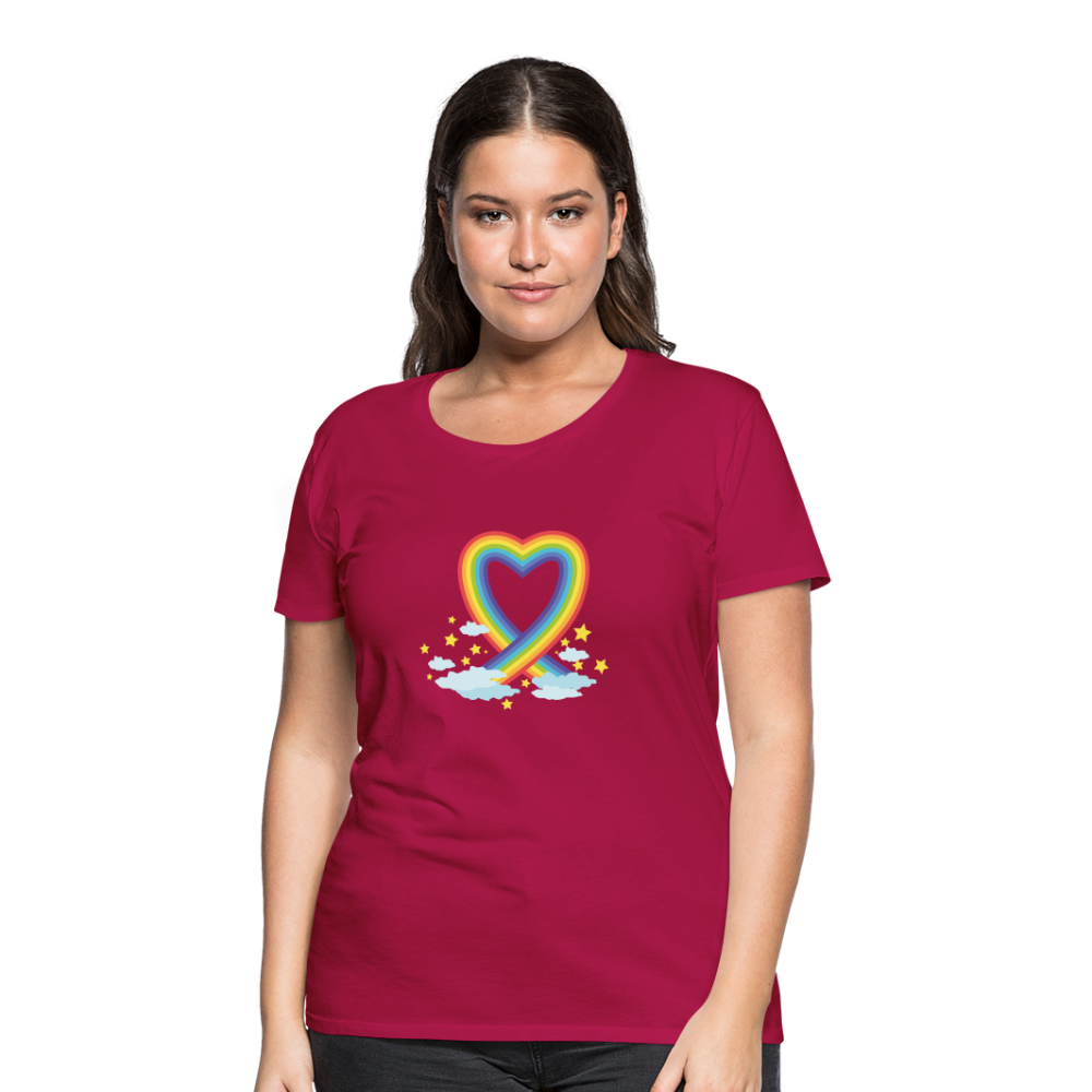 Frauen Premium T-Shirt - dunkles Pink