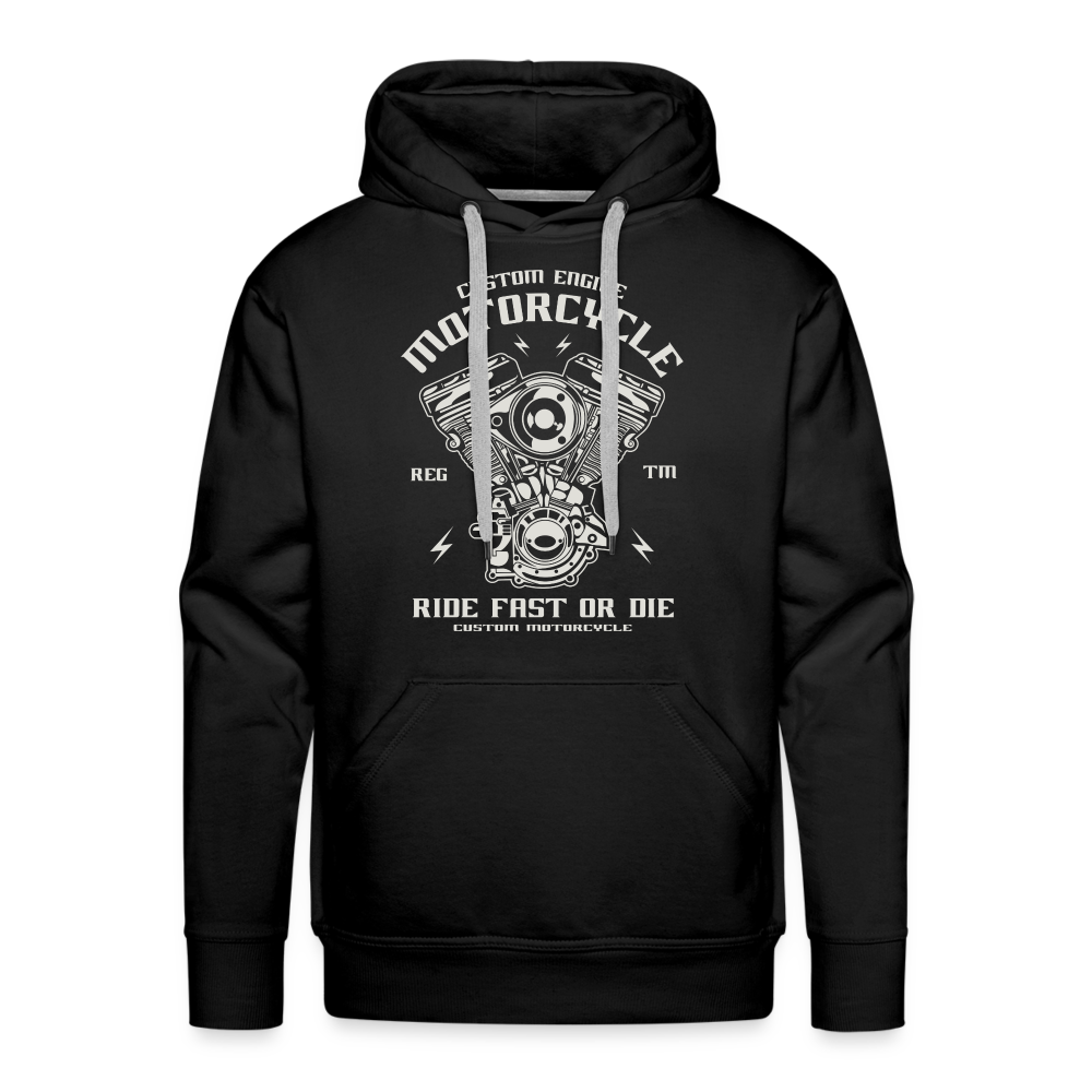 Männer Premium Hoodie - Schwarz