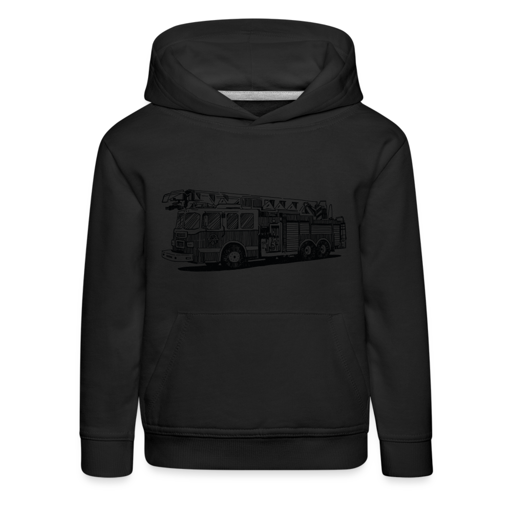 Kinder Premium Hoodie - Schwarz