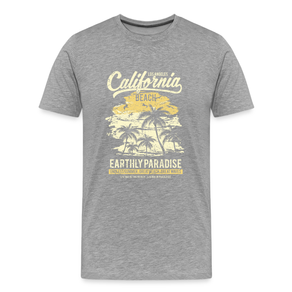 Männer Premium T-Shirt - Grau meliert