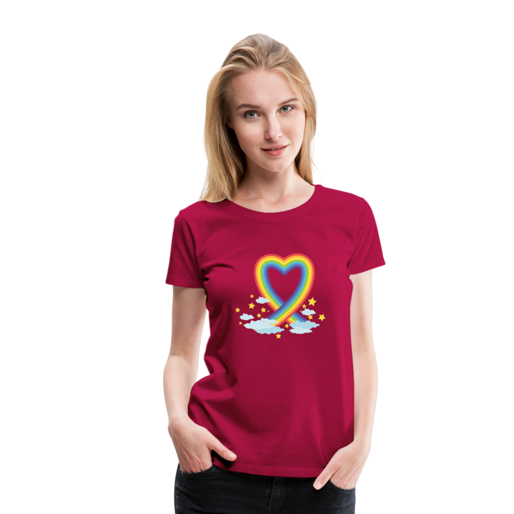 Frauen Premium T-Shirt - dunkles Pink