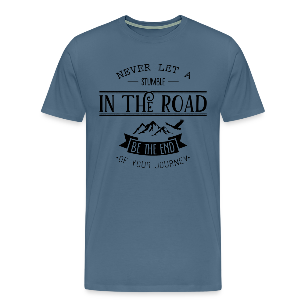 Männer Premium T-Shirt - Blaugrau