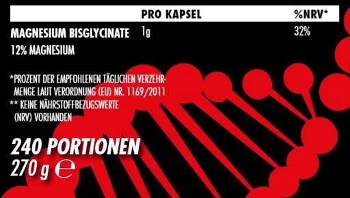 Big Zone Magnesium Bisglycinat 240 Kapseln - Reinmark-Shop