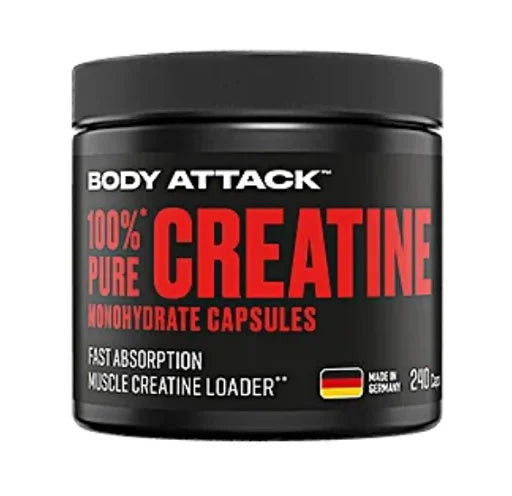 Body Attack 100% pure Creatine 240 Kapseln - Reinmark-Shop