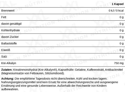 XXL Nutrition Kre-Alkalyn 120 Caps - Reinmark-Shop