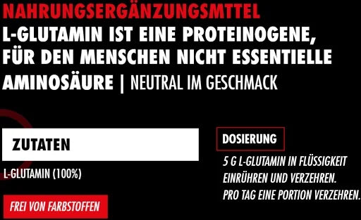 Big Zone Glutamin 500g - Reinmark-Shop