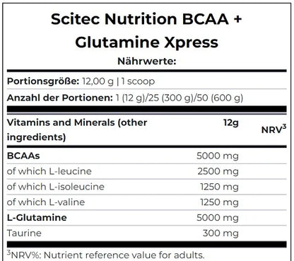 Scitec BCAA+ Glutamine Xpress 600g