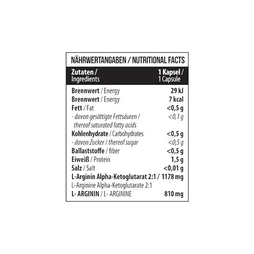 MST - Arginin AAKG 1178mg 60 Kapseln - Reinmark-Shop