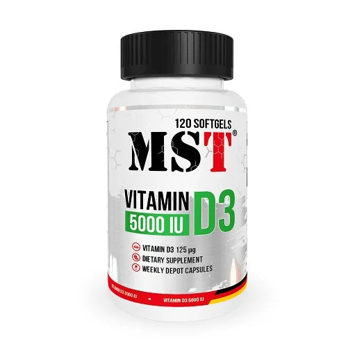MST - Vitamin D3 5000IU 120 Softgels - Reinmark-Shop