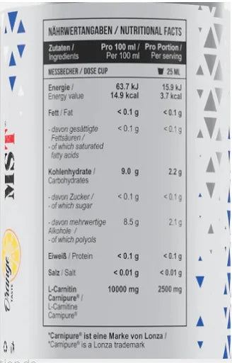 MST - L-Carnitine Carnipure 100 000 Orange 1000 ml - Reinmark-Shop