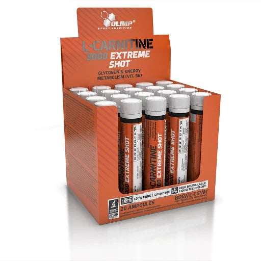 Olimp L-Carnitine Forte 3000 Extreme Shot (25ml) - 20 Ampullen - Reinmark-Shop