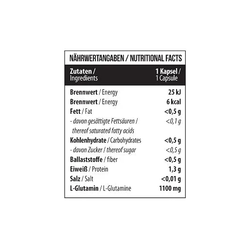 MST - Glutamin 1100mg 120 Kapseln - Reinmark-Shop