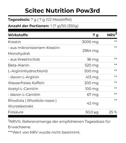Scitec Pow3rd! 2.0 350g