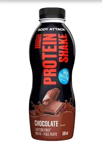 Body Attack High Protein Shake 12x500ml - Reinmark-Shop