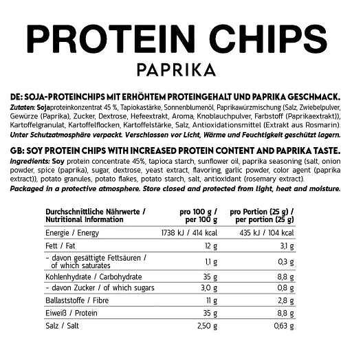 INLEAD Protein Chips - 6x50g - Reinmark-Shop