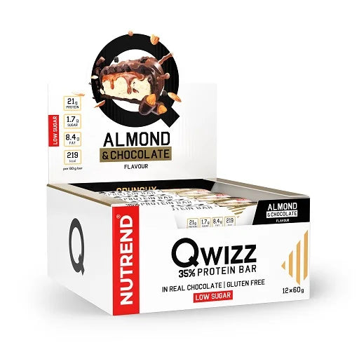 Nutrend QWIZZ Crunchy Protein Bar 12x60g - Reinmark-Shop