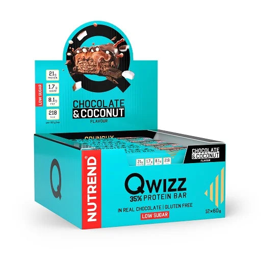 Nutrend QWIZZ Crunchy Protein Bar 12x60g - Reinmark-Shop