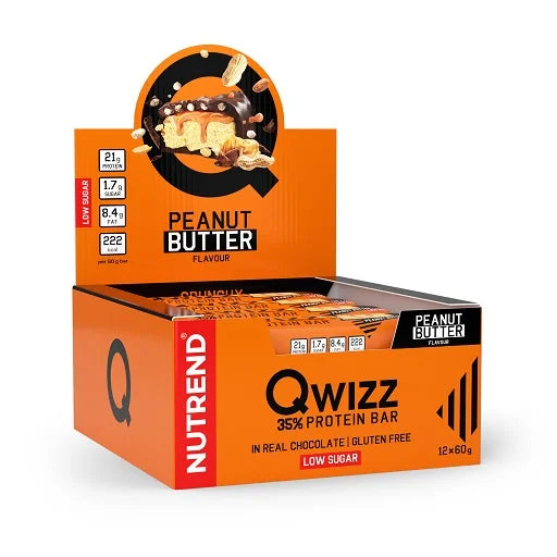 Nutrend QWIZZ Crunchy Protein Bar 12x60g - Reinmark-Shop