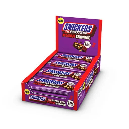 Snickers High Protein Bar PEANUT BROWNIE 12 x 50g - Reinmark-Shop