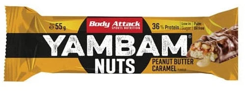 Body Attack YAMBAM NUTS Protein Riegel (15x55g) - Reinmark-Shop