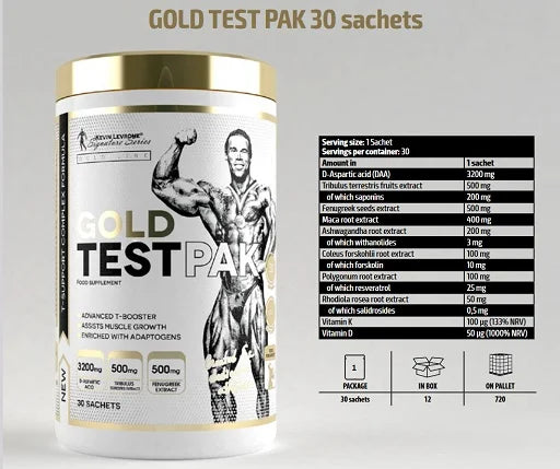 Kevin Levrone Gold Test Pak 30 Sachets - Reinmark-Shop
