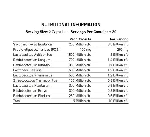Applied Nutrition Probiotic Advanced Multi-Strain Formula 60 Kapseln