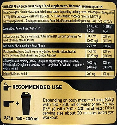 Kevin Levrone Shaaboom Pump 10x17,5g PROBEN