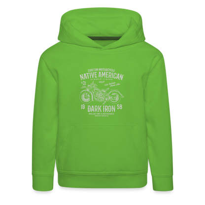 Kinder Premium Hoodie - Hellgrün